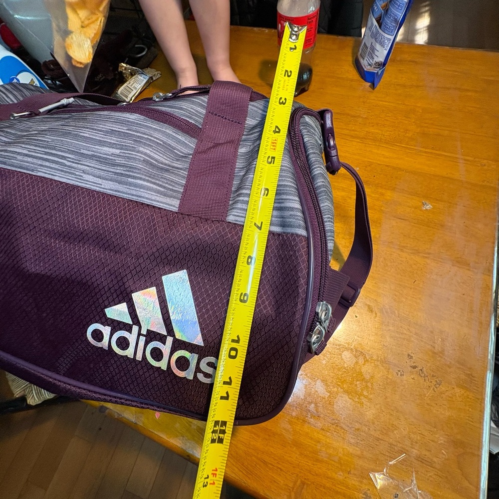 Adidas Squad III duffel bag  purple grey travel - Picture 11 of 15